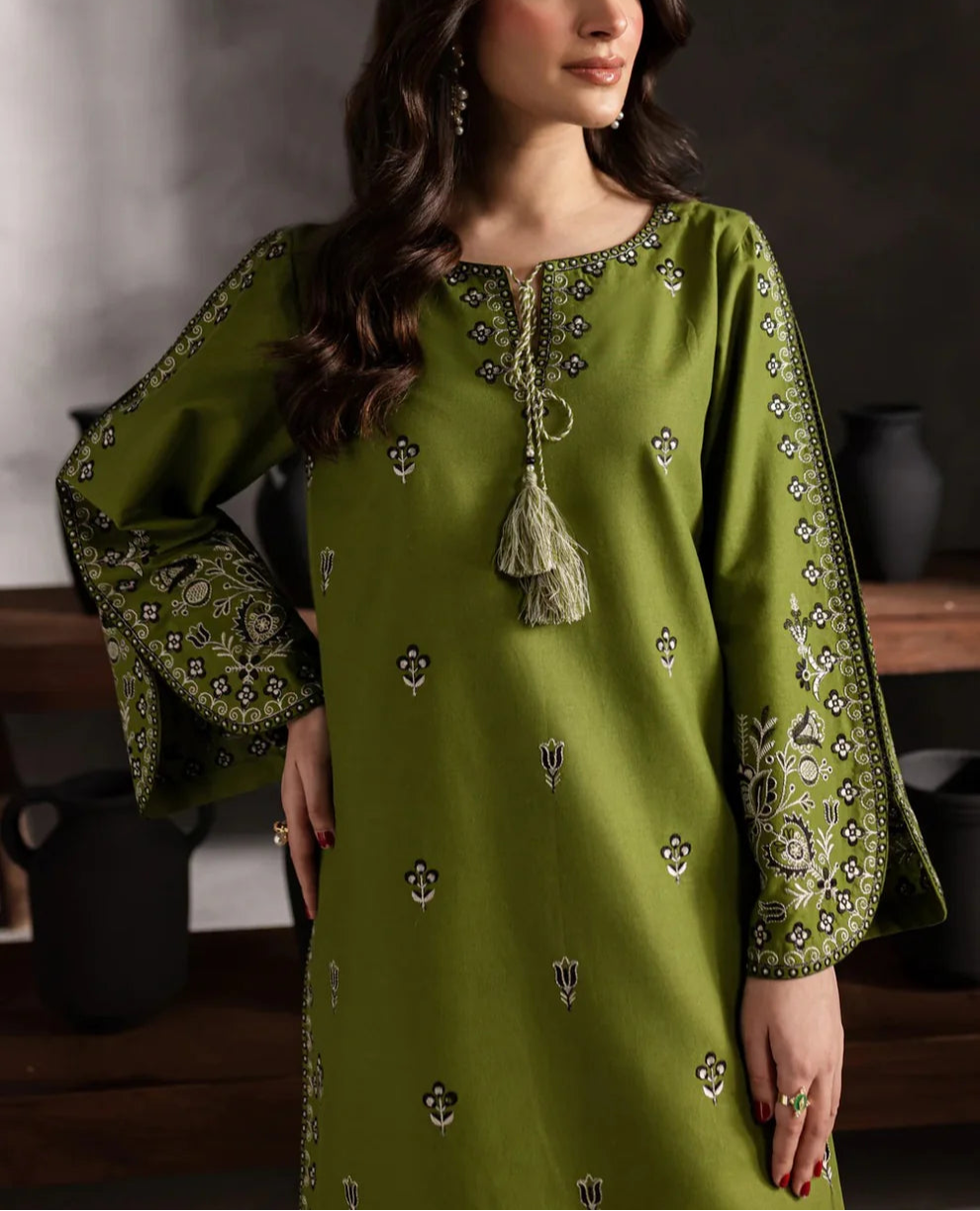Grace S1095-Embroidered 2pc Lawn Dress.