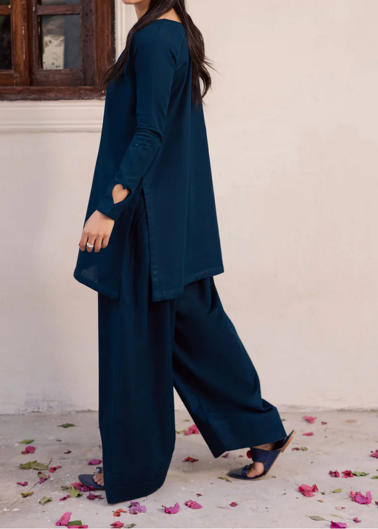 C-S 064- STITCHED 2PC LAWN CO-ORD SET.