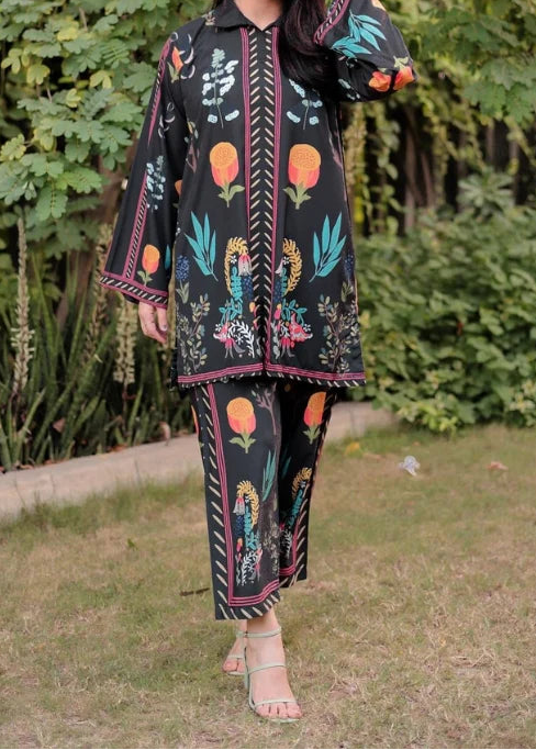 Grace W968- Digital Printed 2pc Karandi Dress.