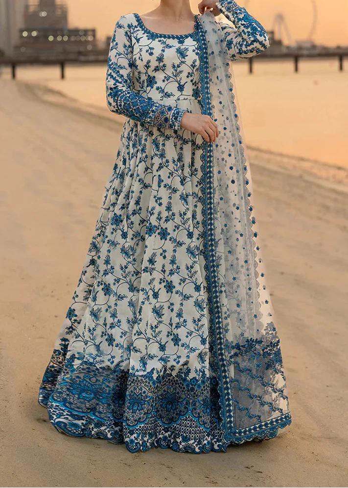 Grace Z-(S1493) - Stitched Embroidered 3pc Lawn Dress With Printed Lawn Dupatta.