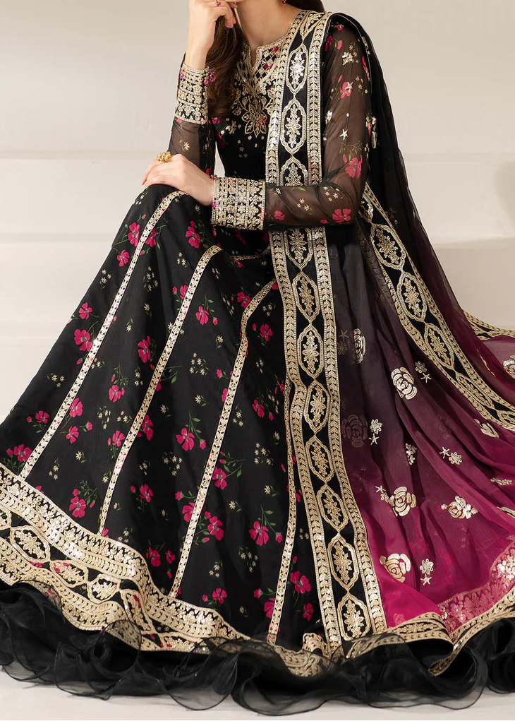 Grace S1337 - Printed & Embroidered 3pc Lawn Dress With Embroidered Chiffon Dupatta.