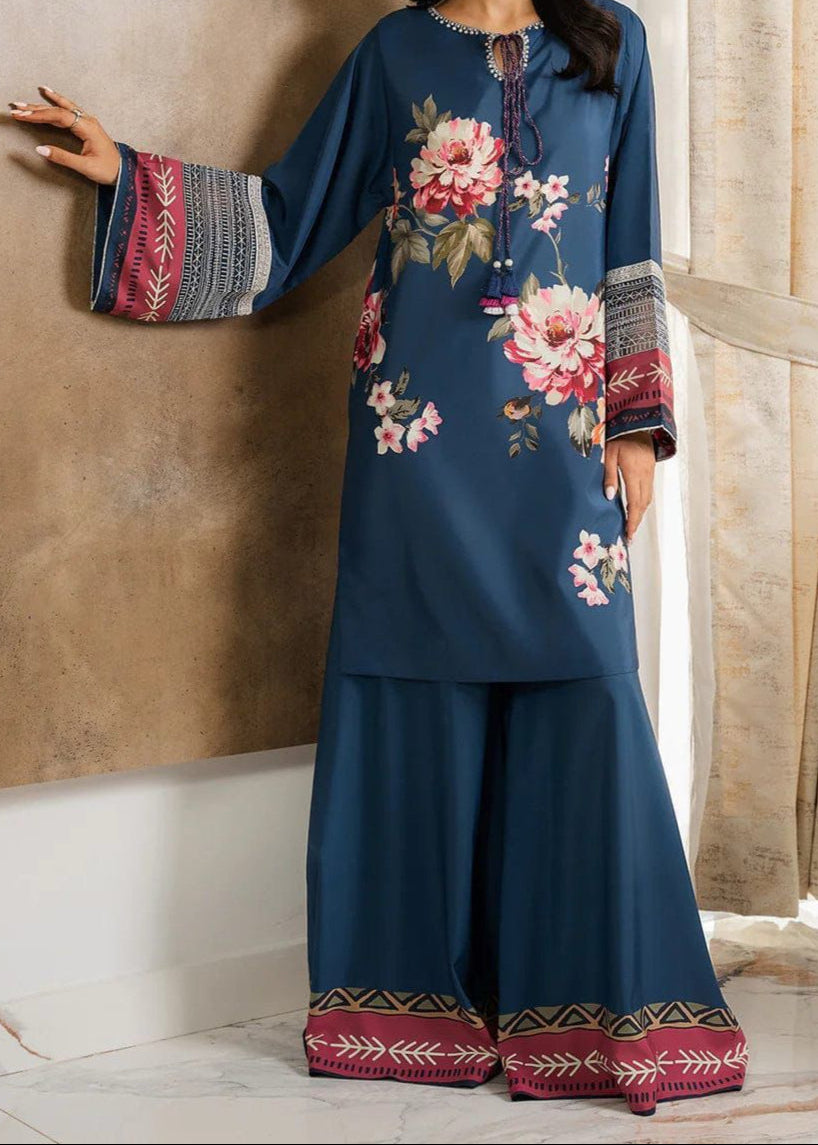 Grace W697 - Digital Printed 3pc Silk dress With Digital Printed Silk dupatta.