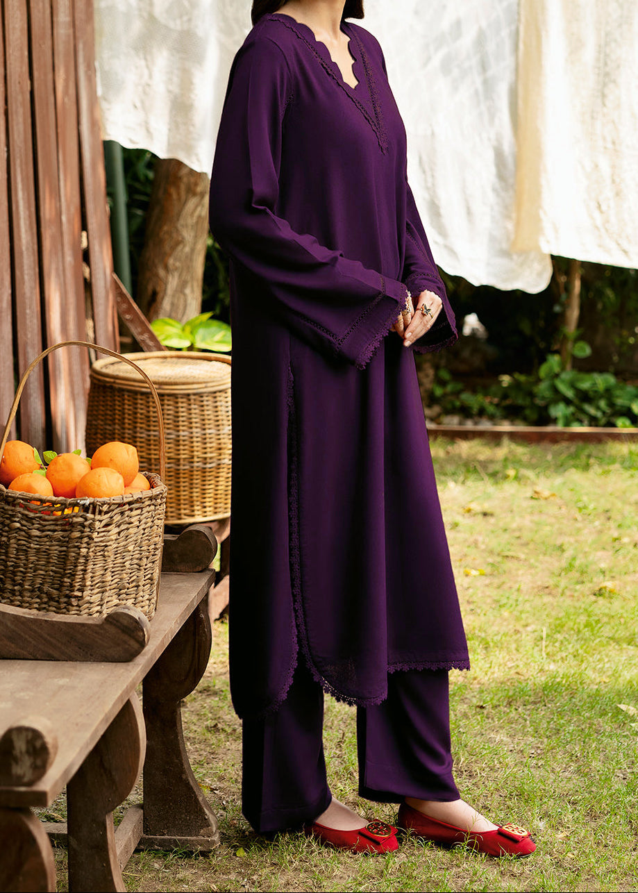 C-S 027- STITCHED 2PC DHANAK CO-ORD SET.