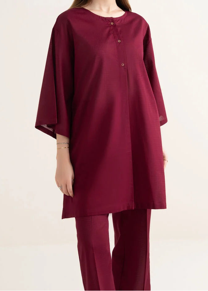 C-S 038- STITCHED 2PC DHANAK CO-ORD SET.