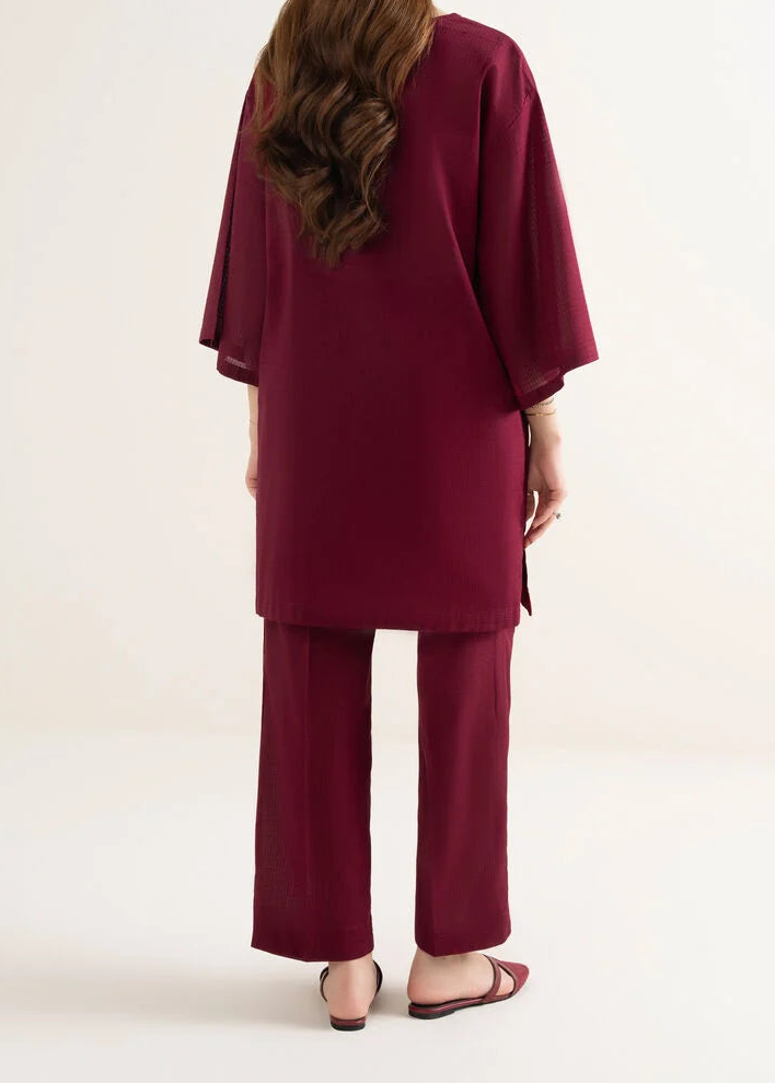 C-S 038- STITCHED 2PC DHANAK CO-ORD SET.