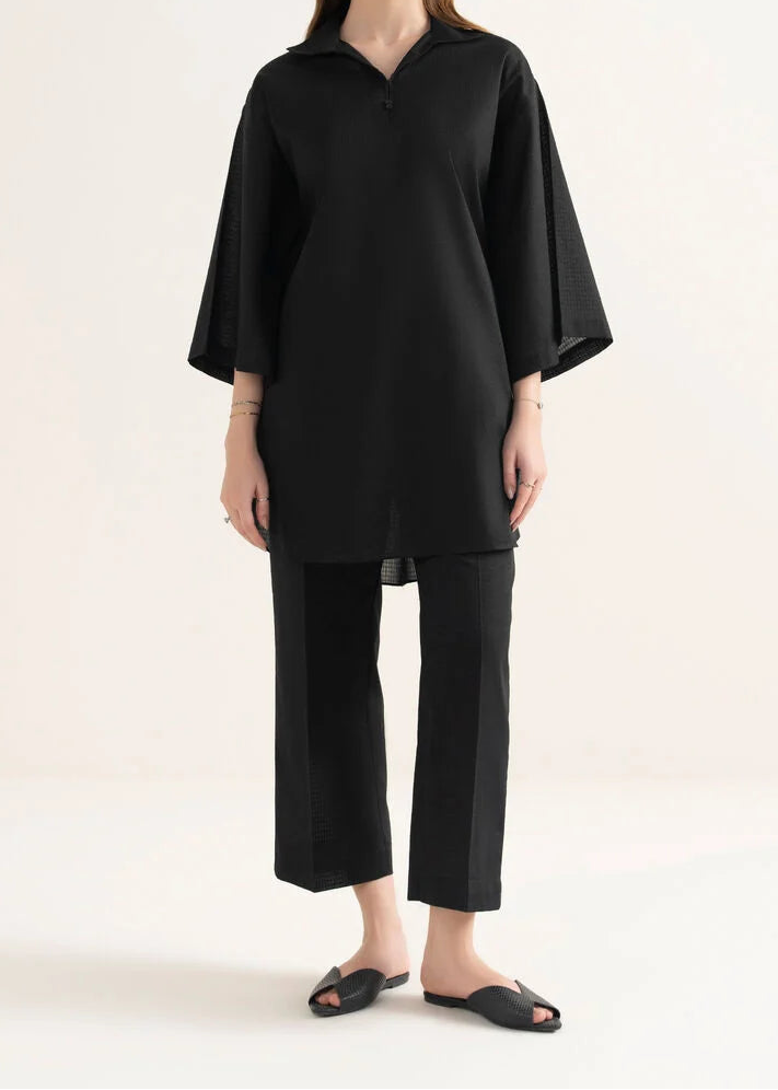 C-S 036- STITCHED 2PC DHANAK CO-ORD SET.