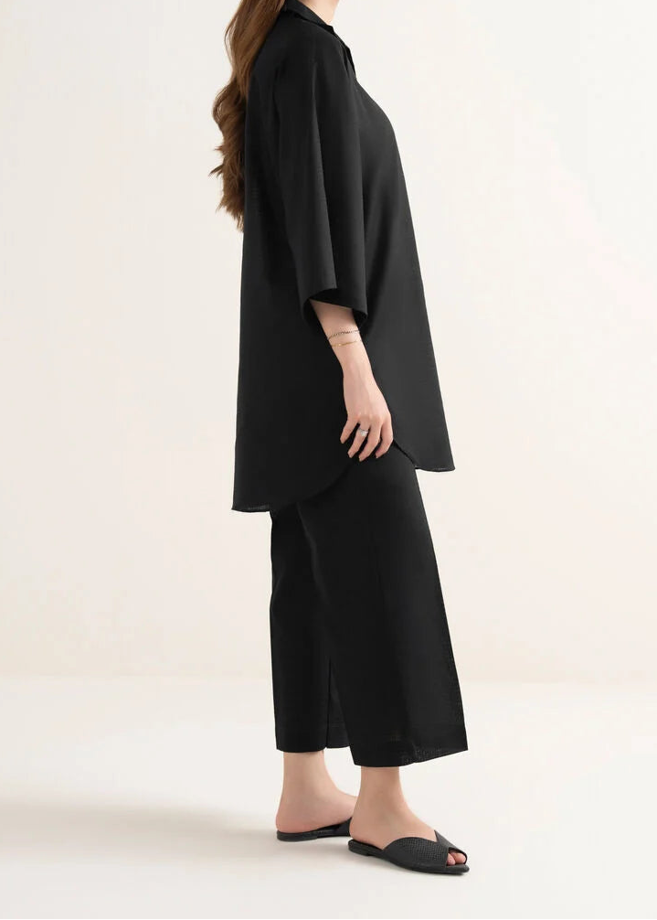 C-S 036- STITCHED 2PC DHANAK CO-ORD SET.