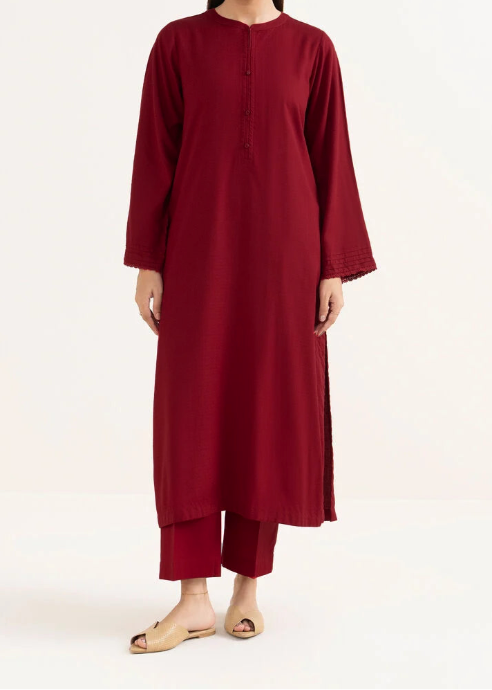 C-S 031- STITCHED 2PC DHANAK CO-ORD SET.