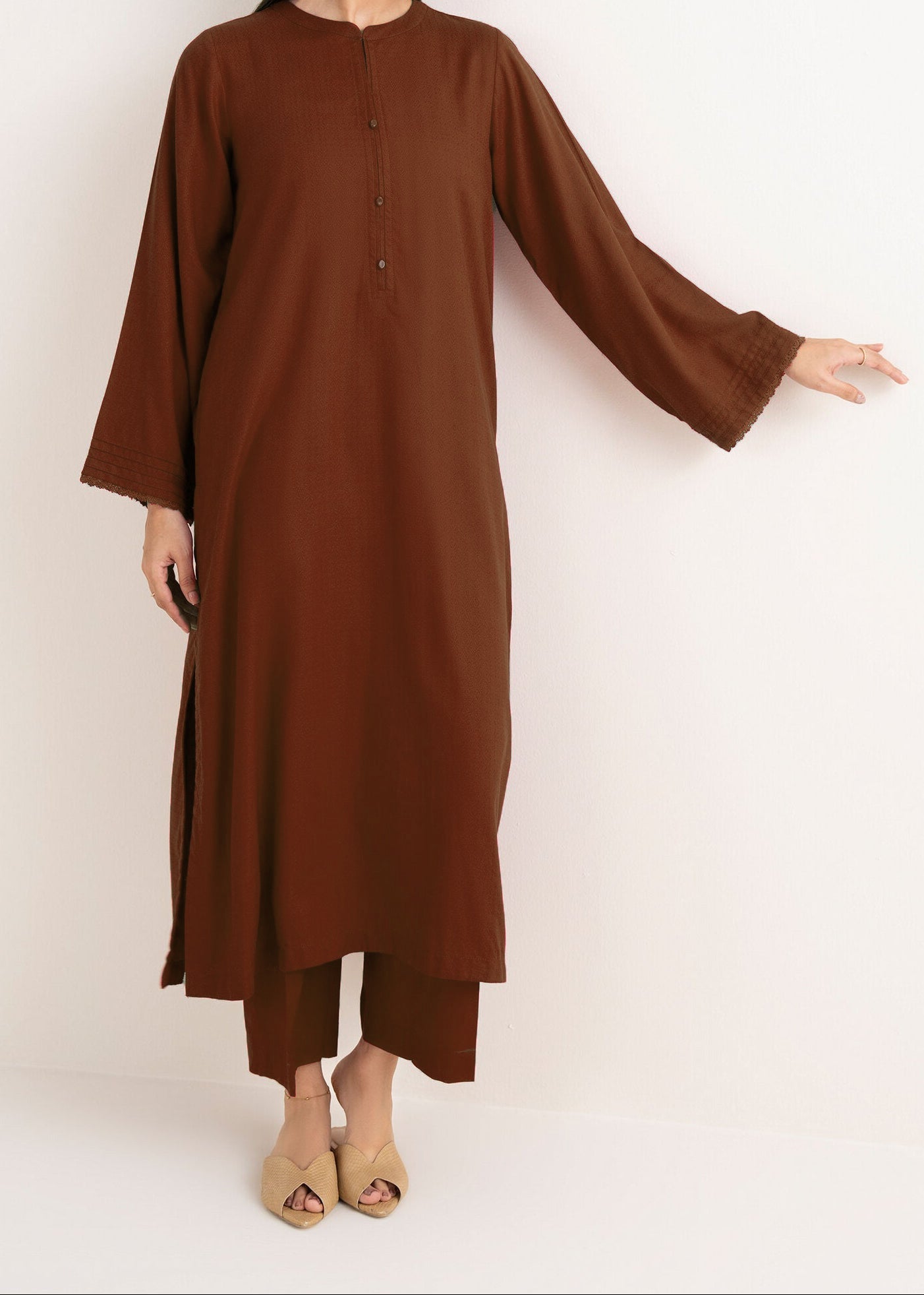 C-S 032- STITCHED 2PC DHANAK CO-ORD SET.