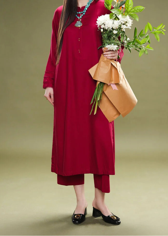 C-S 003- STITCHED 2PC DHANAK CO-ORD SET.