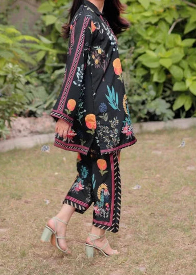 Grace W968- Digital Printed 2pc Karandi Dress.