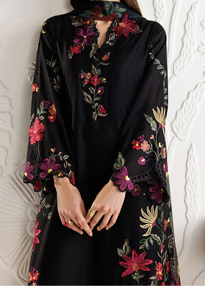 Grace S1463 - Embroidered 3pc CHIKANKARI Lawn Dress With Printed Lawn Dupatta.