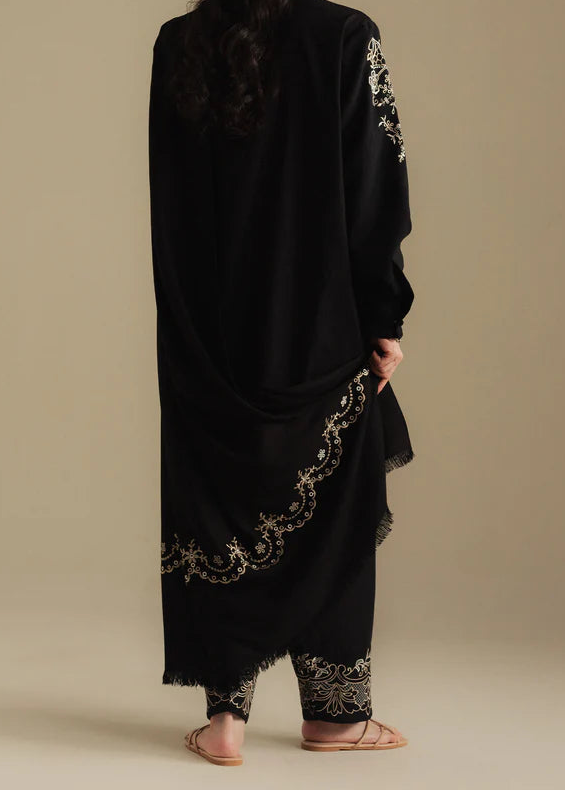 Grace W929-Embroidered 3pc Marina Dress With Embroidered Marina Shawl.