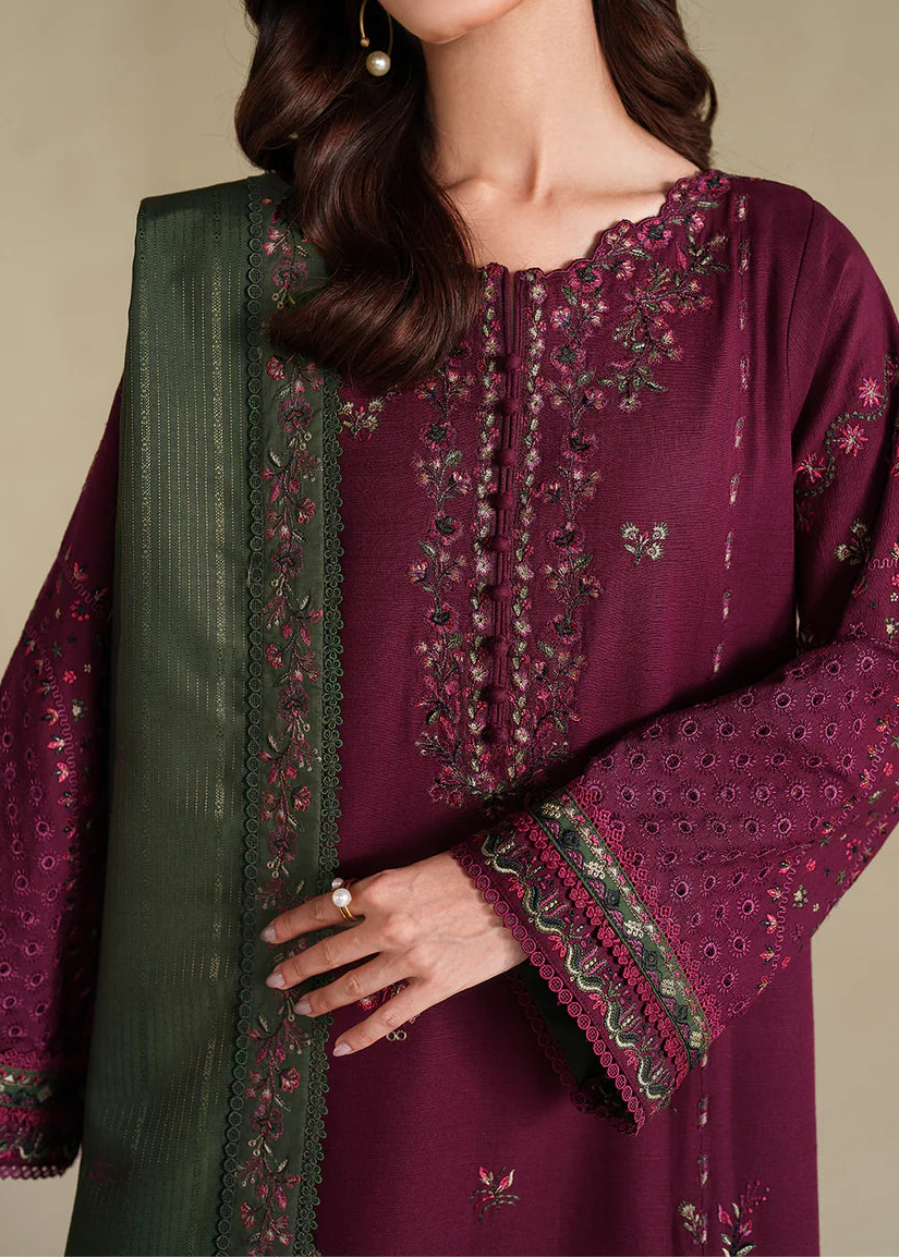 Grace S1342-Embroidered 3pc Lawn Dress With Printed Lawn Dupatta.