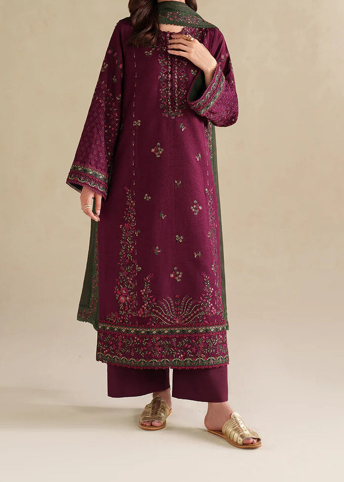Grace S1342-Embroidered 3pc Lawn Dress With Printed Lawn Dupatta.