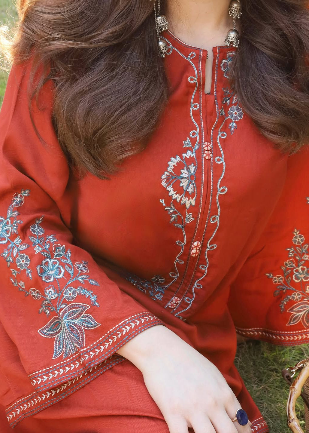 Grace W914-Embroidered 2pc Marina Dress.