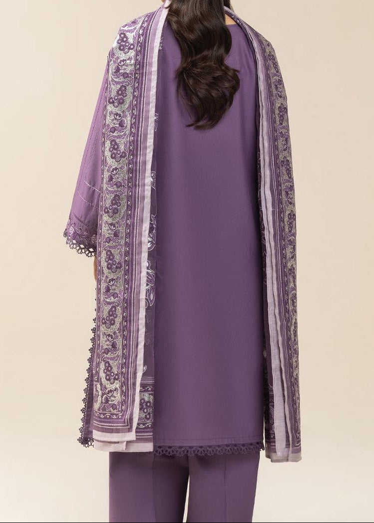 Grace S1402 - Embroidered 3pc Lawn Dress With Printed Voile Dupatta.