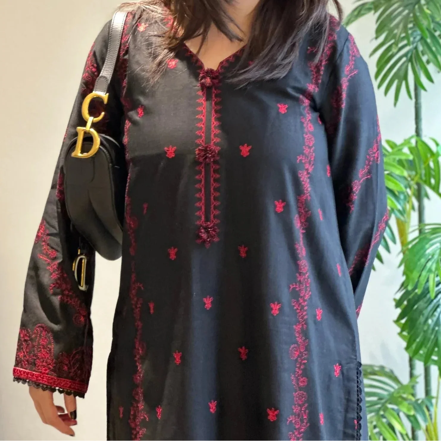 Grace Z-(W886) - Stitched Embroidered 2pc Marina Dress.