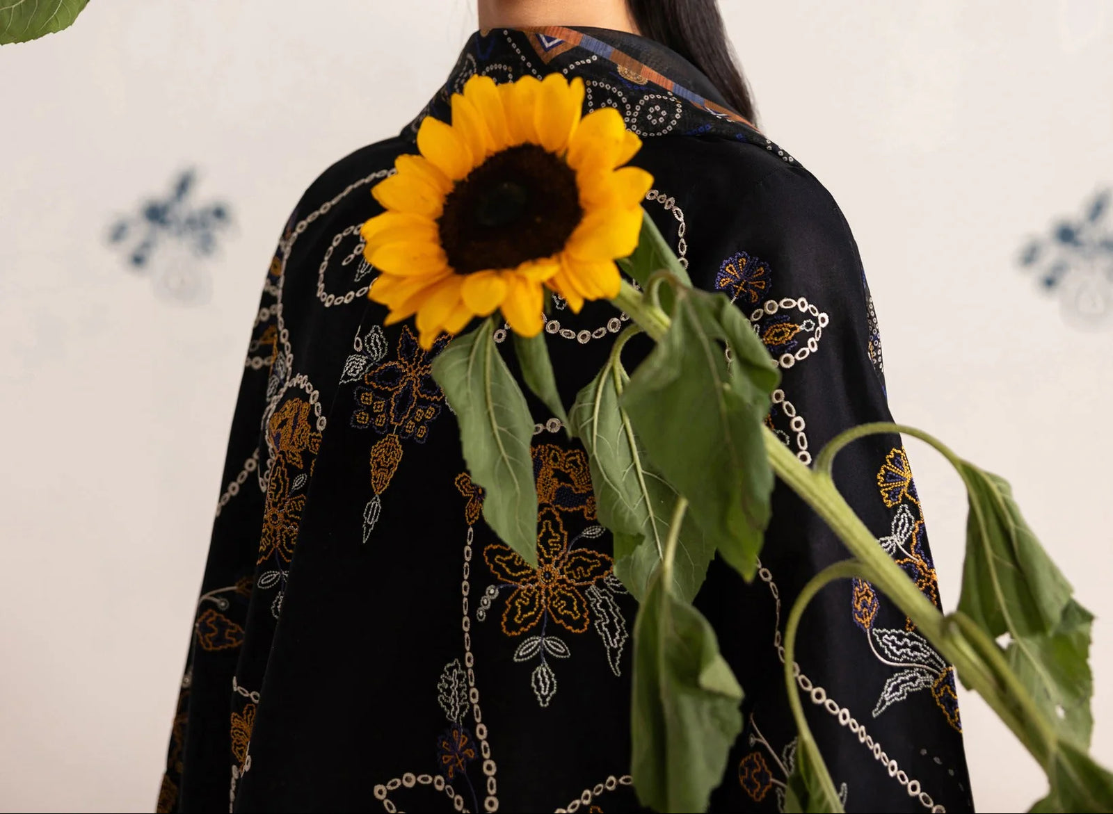 Grace Z-(S1494) - Stitched Embroidered 3pc Lawn Dress With Printed Lawn Dupatta.