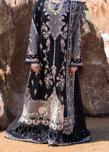 Grace S1233-Embroidered 3pc Lawn Dress With Embroidered Munar Dupatta.