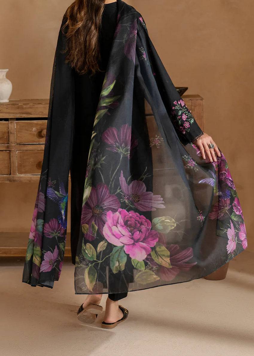 Grace S1456-Embroidered 3pc Lawn Dress With Printed Lawn Dupatta.