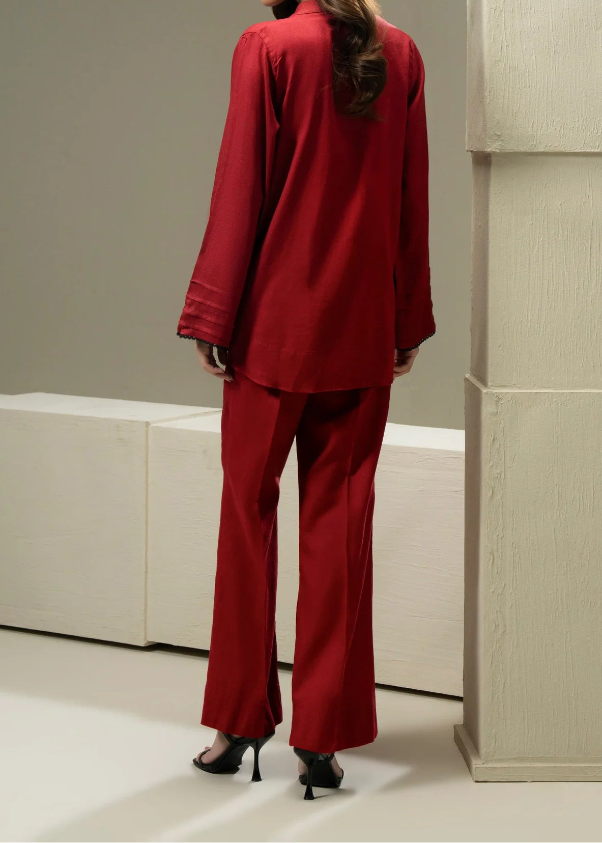 C-S 010- STITCHED 2PC DHANAK CO-ORD SET.