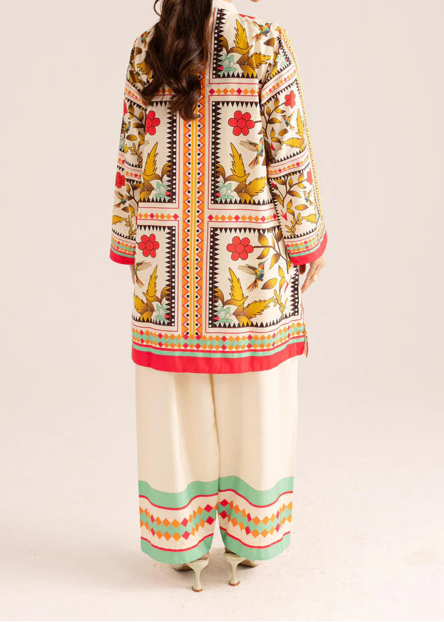 Grace W968- Digital Printed 2pc Karandi Dress.