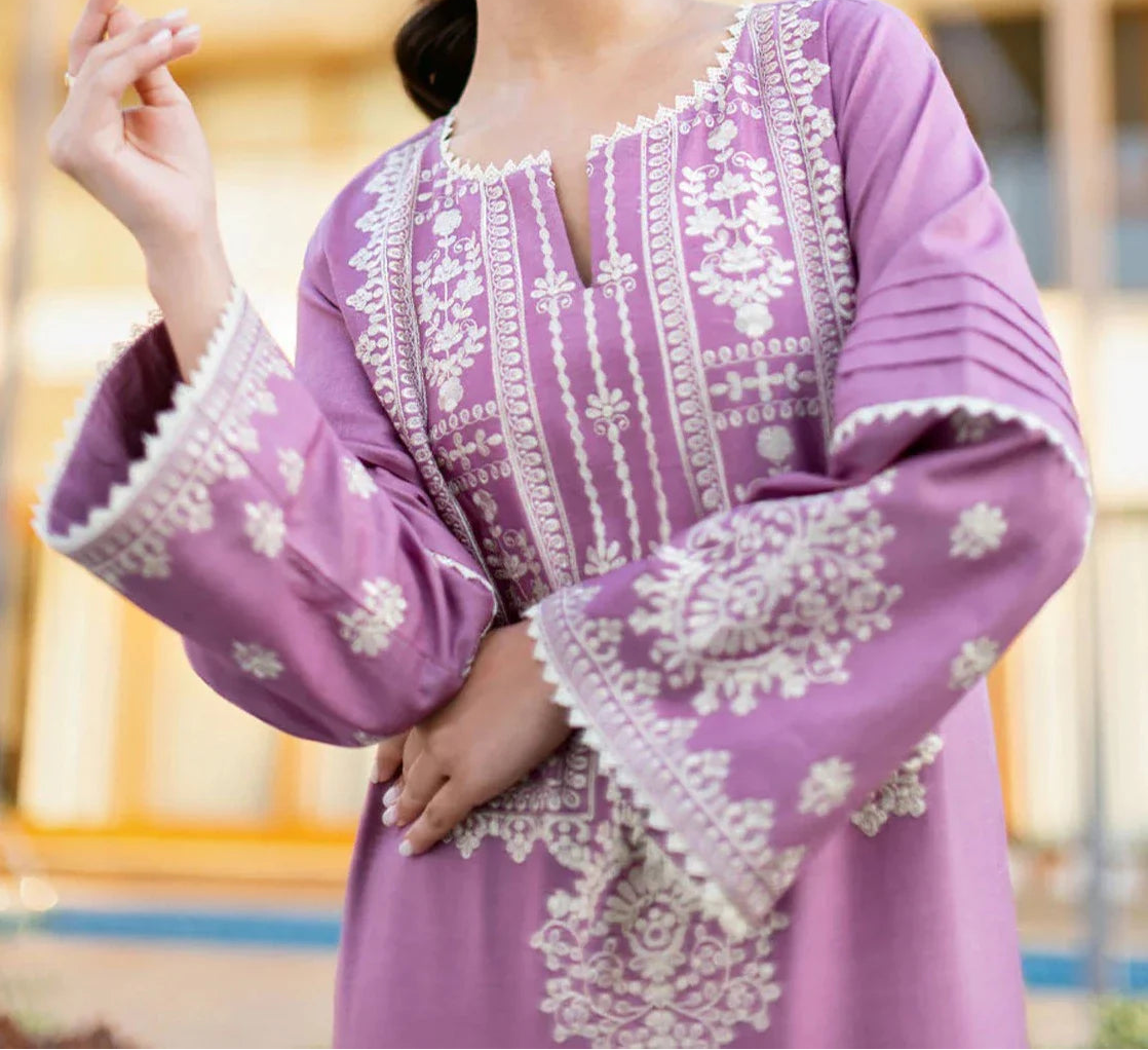 Grace Z(S533)- Stitched Embroidered 2pc lawn dress