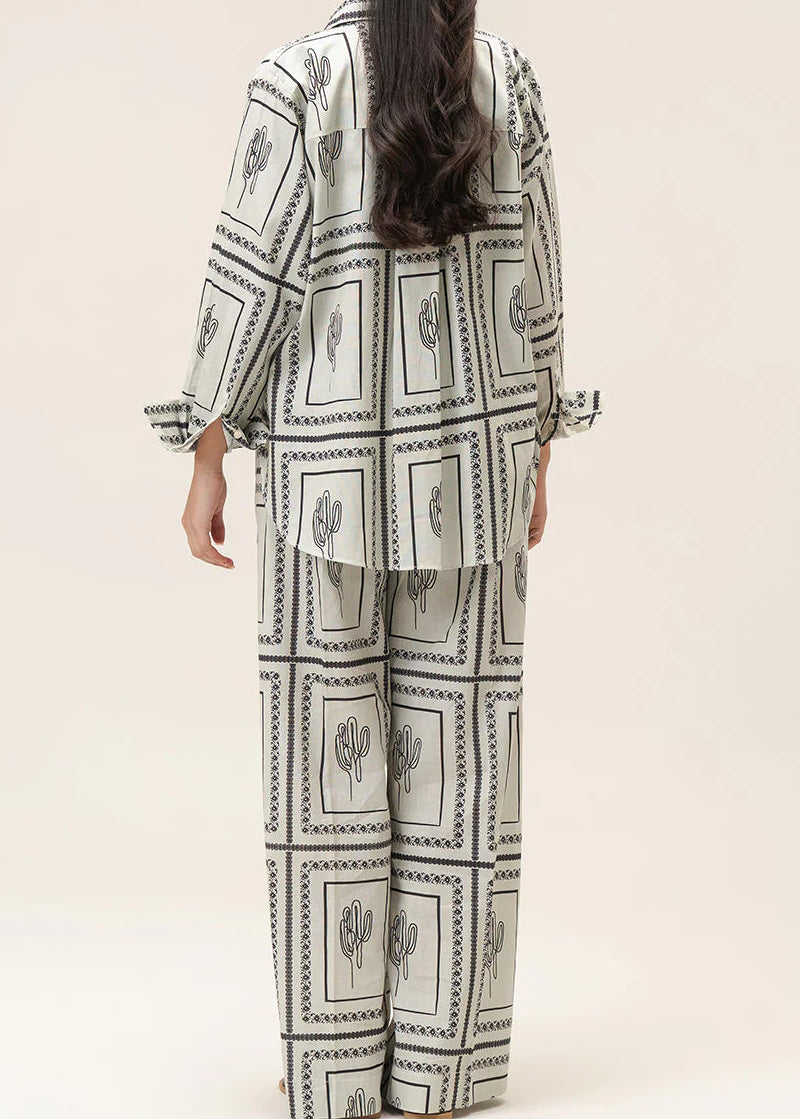 Grace W968- Digital Printed 2pc Karandi Dress.