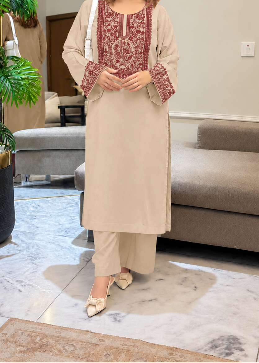 Grace W1130 - Embroidered 2pc Marina Dress.