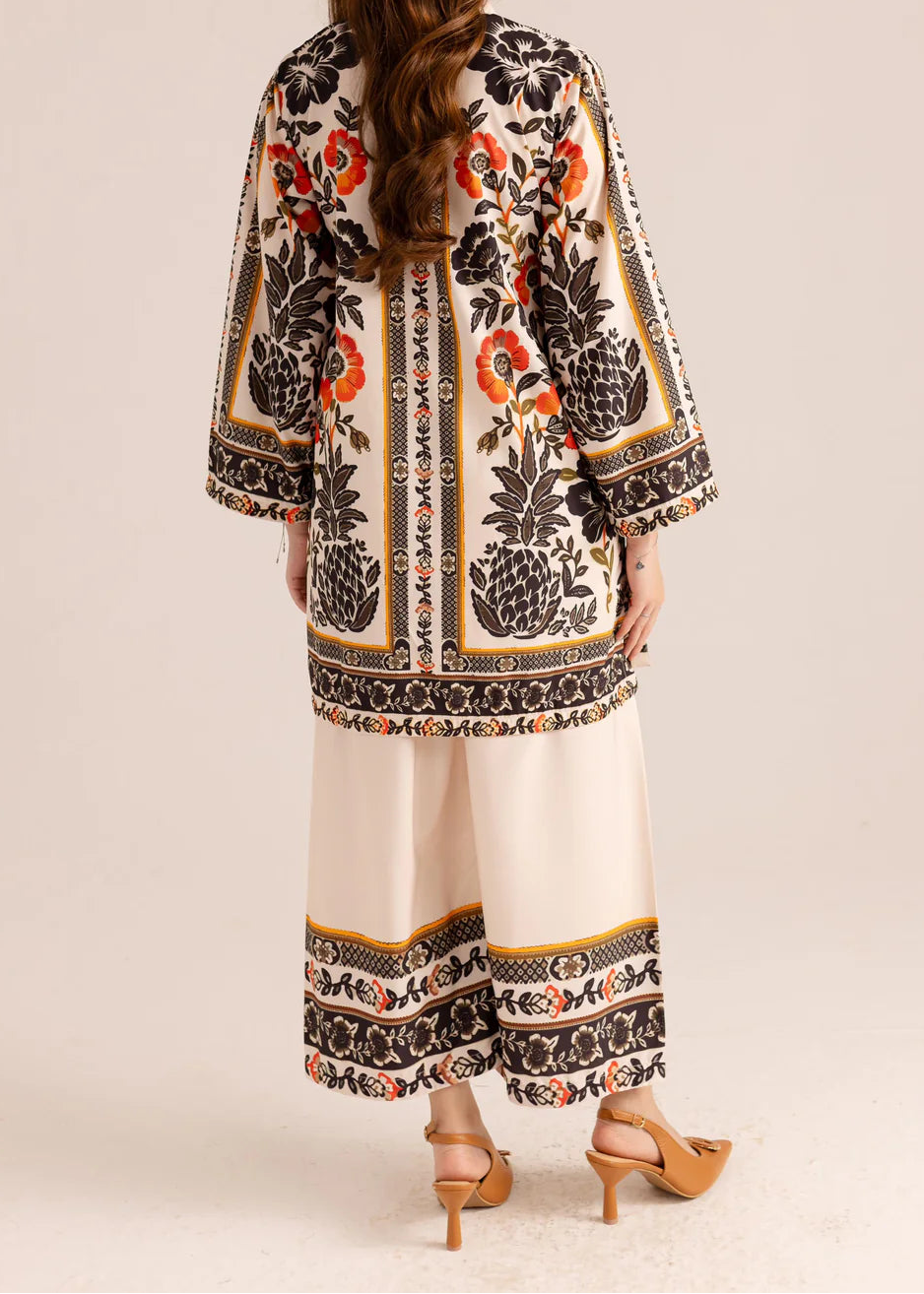 Grace W968- Digital Printed 2pc Karandi Dress.