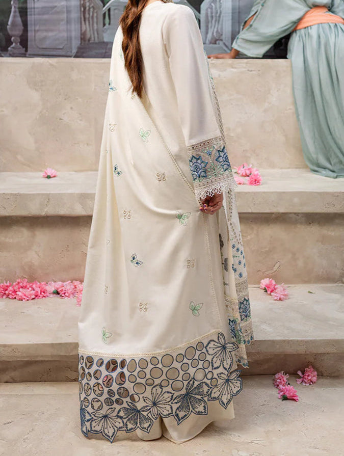 Grace S1210-Embroidered 3pc CHICKANKARI Lawn Dress With Embroidered Lawn Dupatta.