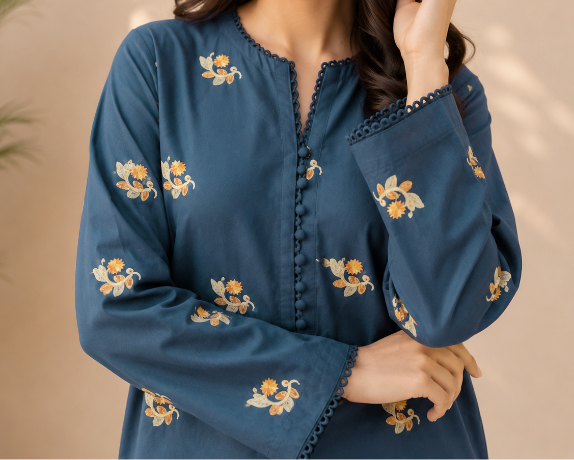 Grace S1564-Embroidered 2pc Lawn Dress.