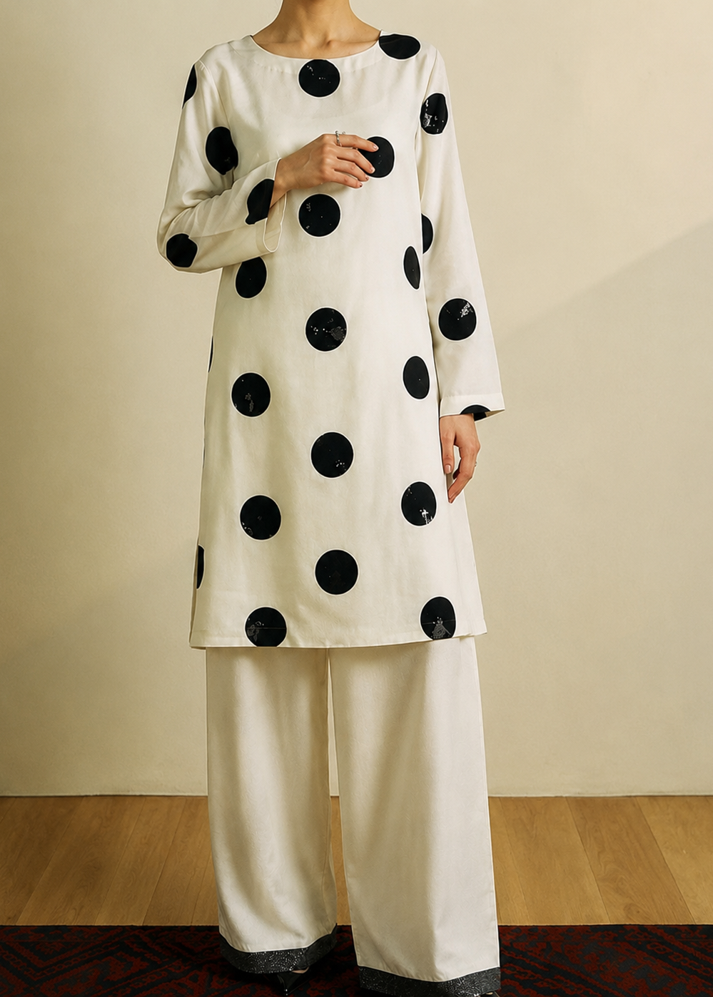 Grace S1519 -Embroidered 2pc lawn dress.