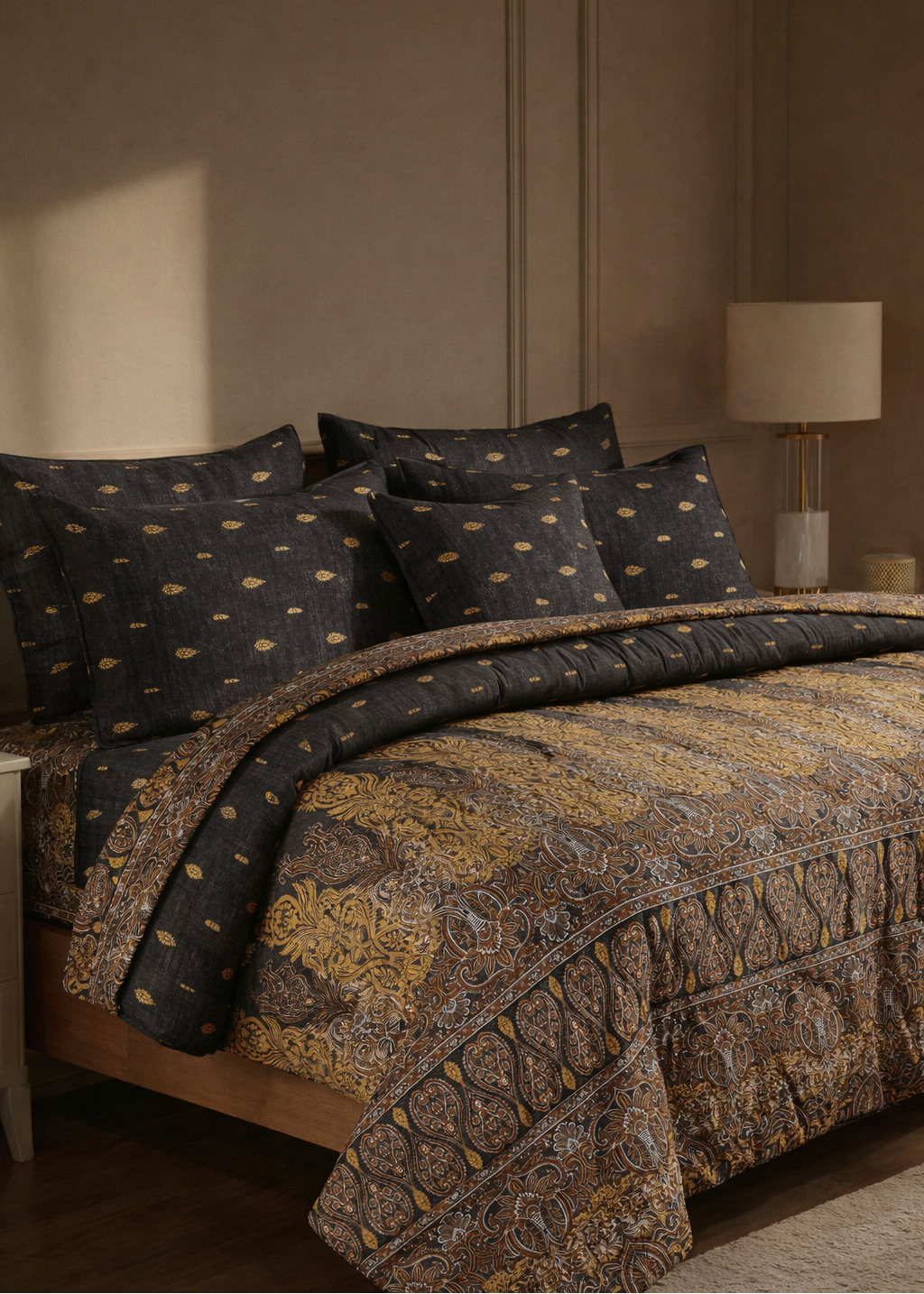 Grace D985- 4Pc Winter Razai Set ( Heavy Filling).