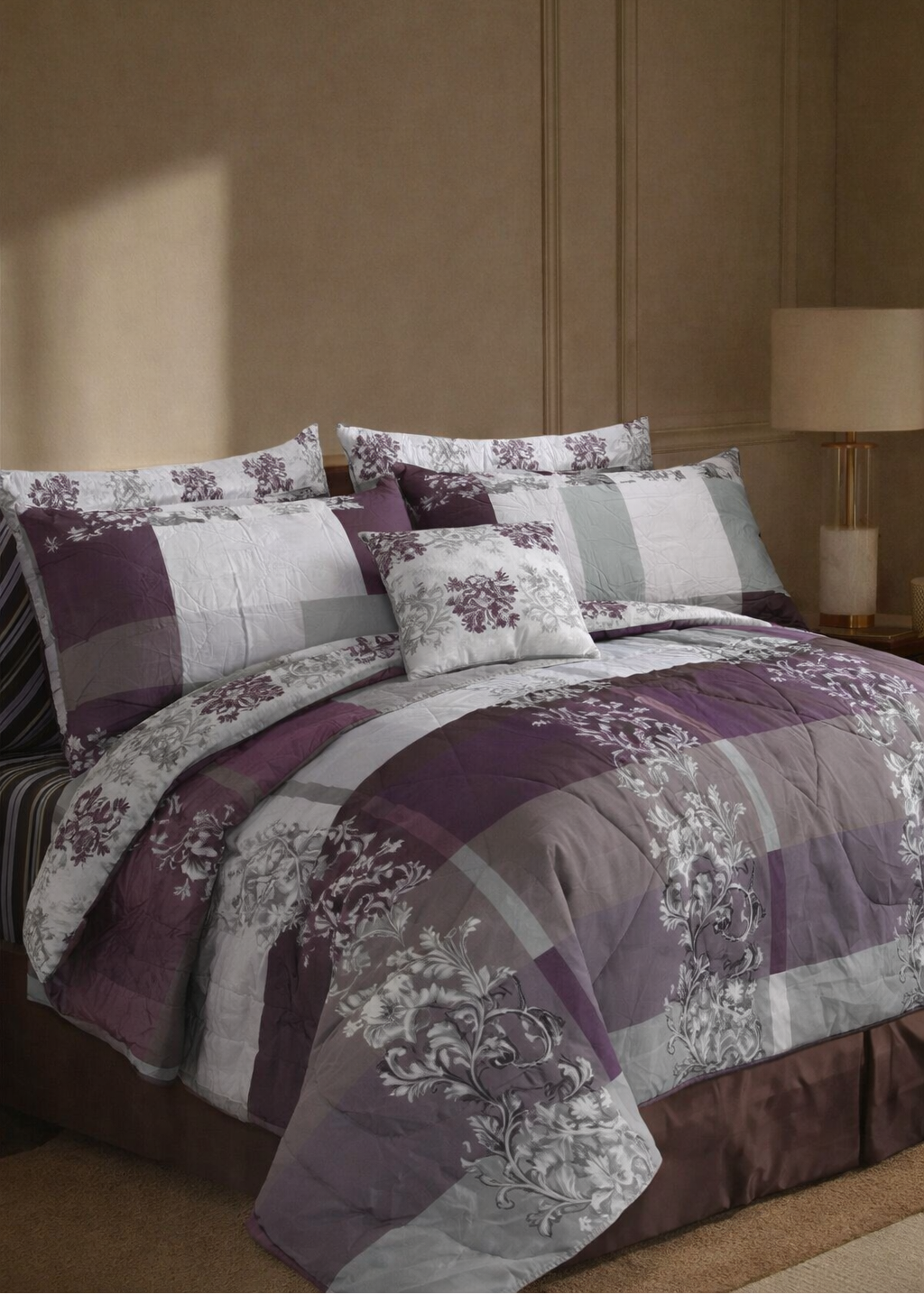 Grace D999- 6Pc Winter Razai Set ( Heavy Filling).