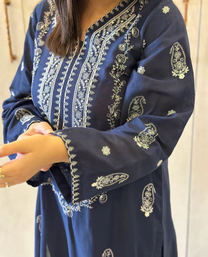 Grace W682- Embroidered 2pc Khaddar dress