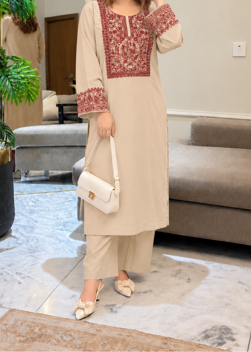 Grace W1130 - Embroidered 2pc Marina Dress.