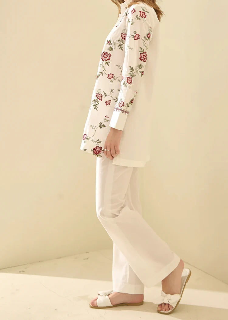 Grace Z-(W1000) - Stitched Embroidered 2pc Marina Dress.