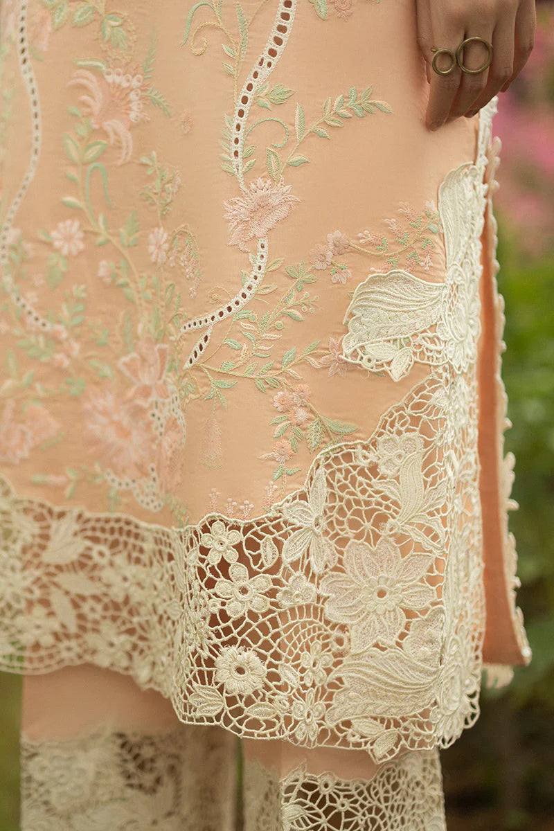 Grace S1238-Embroidered 3pc CHIKANKARI Lawn Dress With Printed Munar Dupatta.