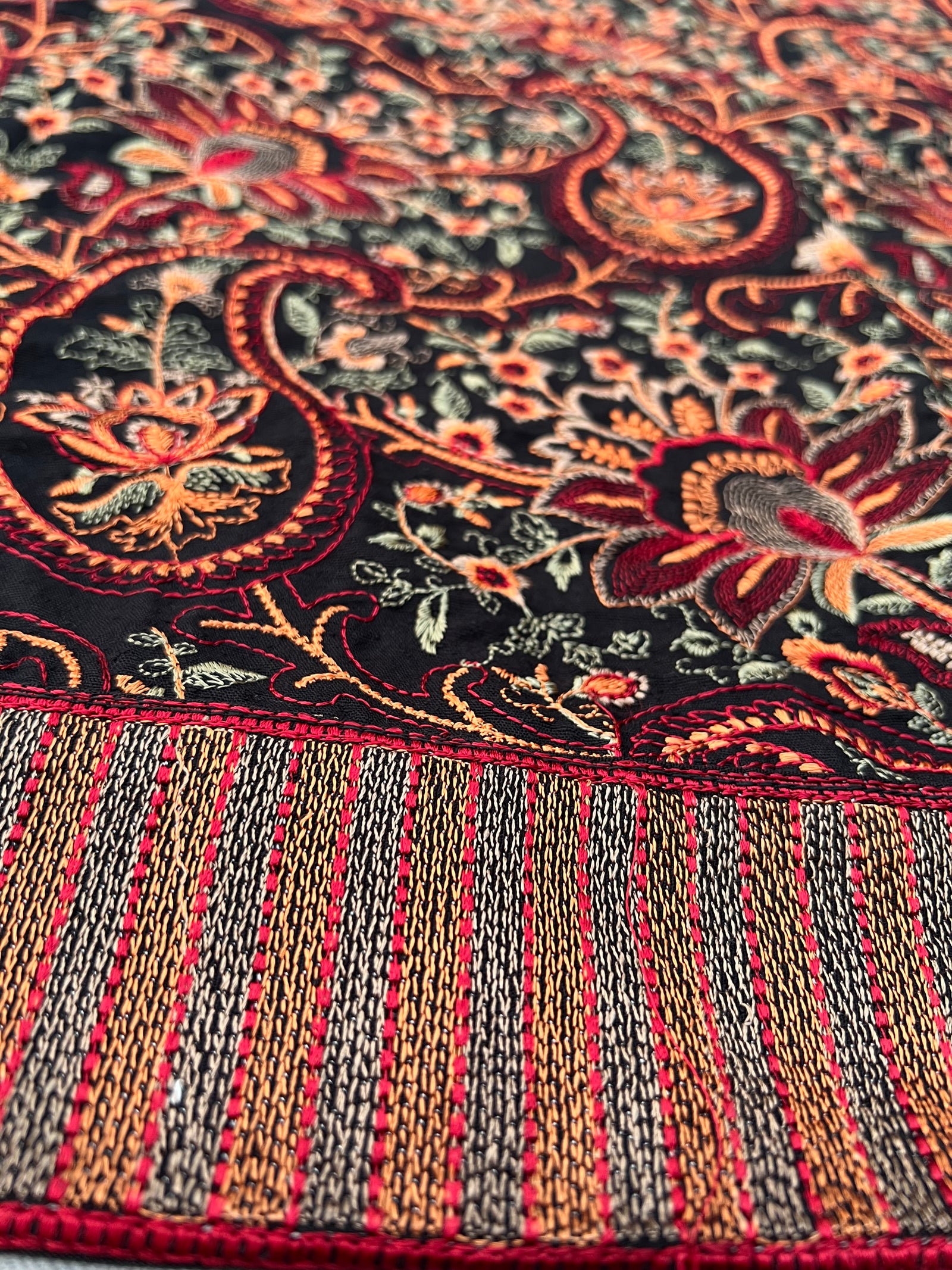 Grace 07 Black-Formal Heavy Embroidered Karandi shawl