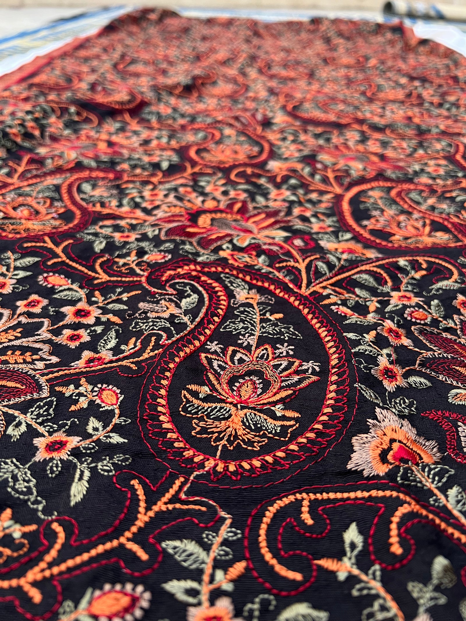 Grace 07 Black-Formal Heavy Embroidered Karandi shawl