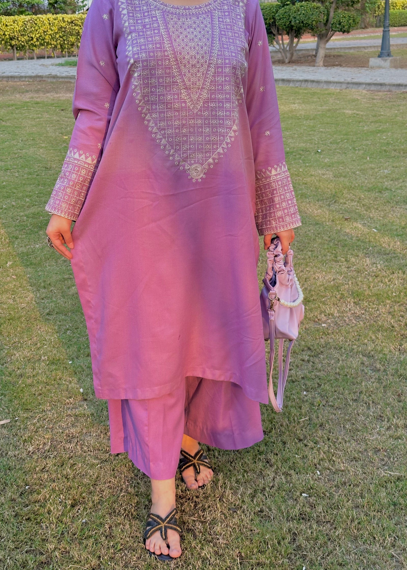 Grace W798-Embroidered 2pc Marina Dress