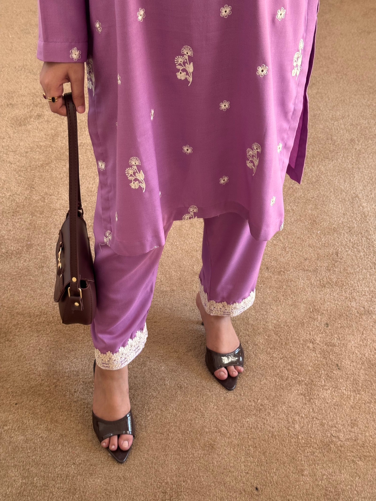 Grace W760 - Embroidered 2pc marina dress