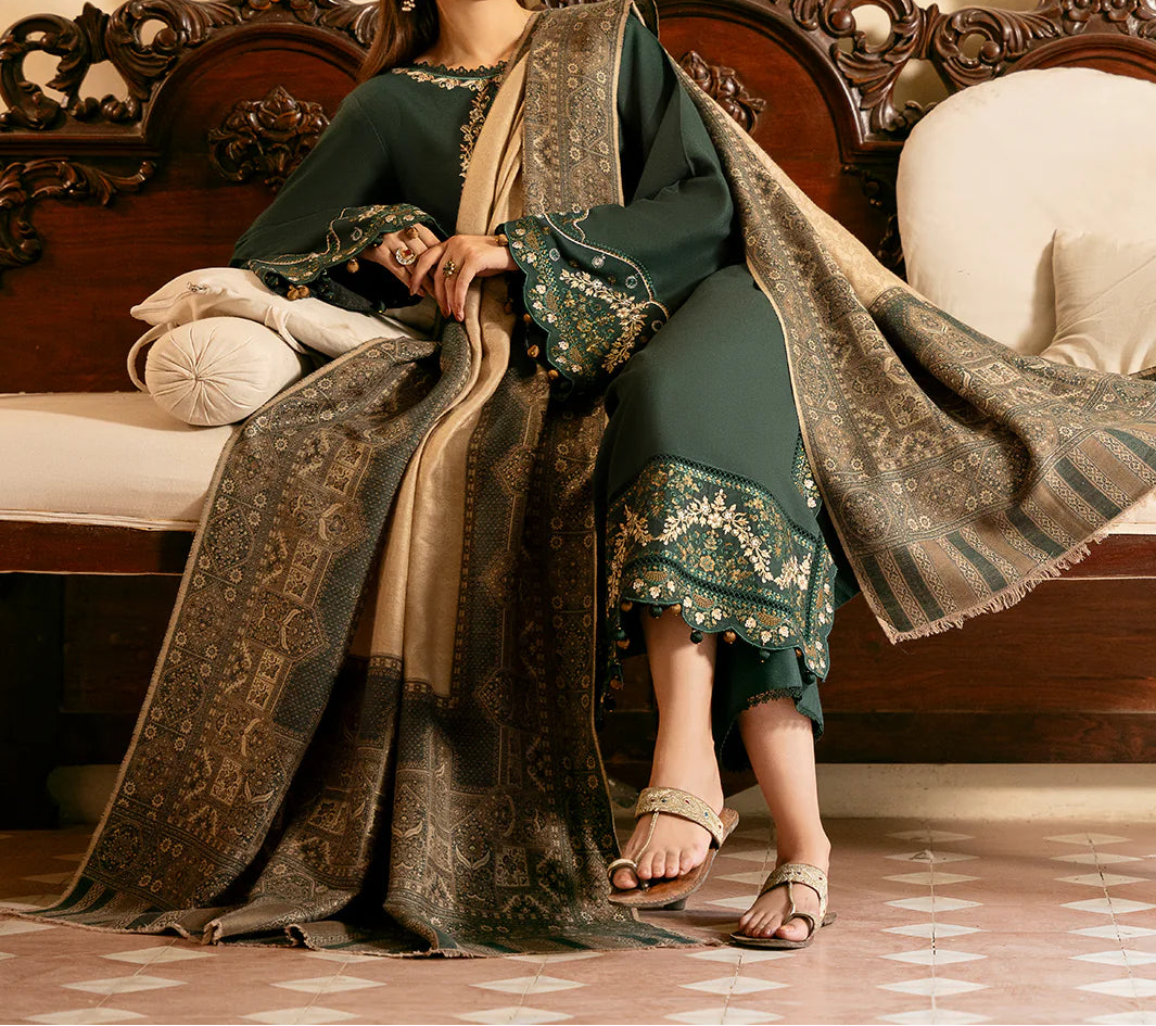 Grace S1390 - Embroidered 3pc Lawn Dress With Printed Lawn Dupatta.