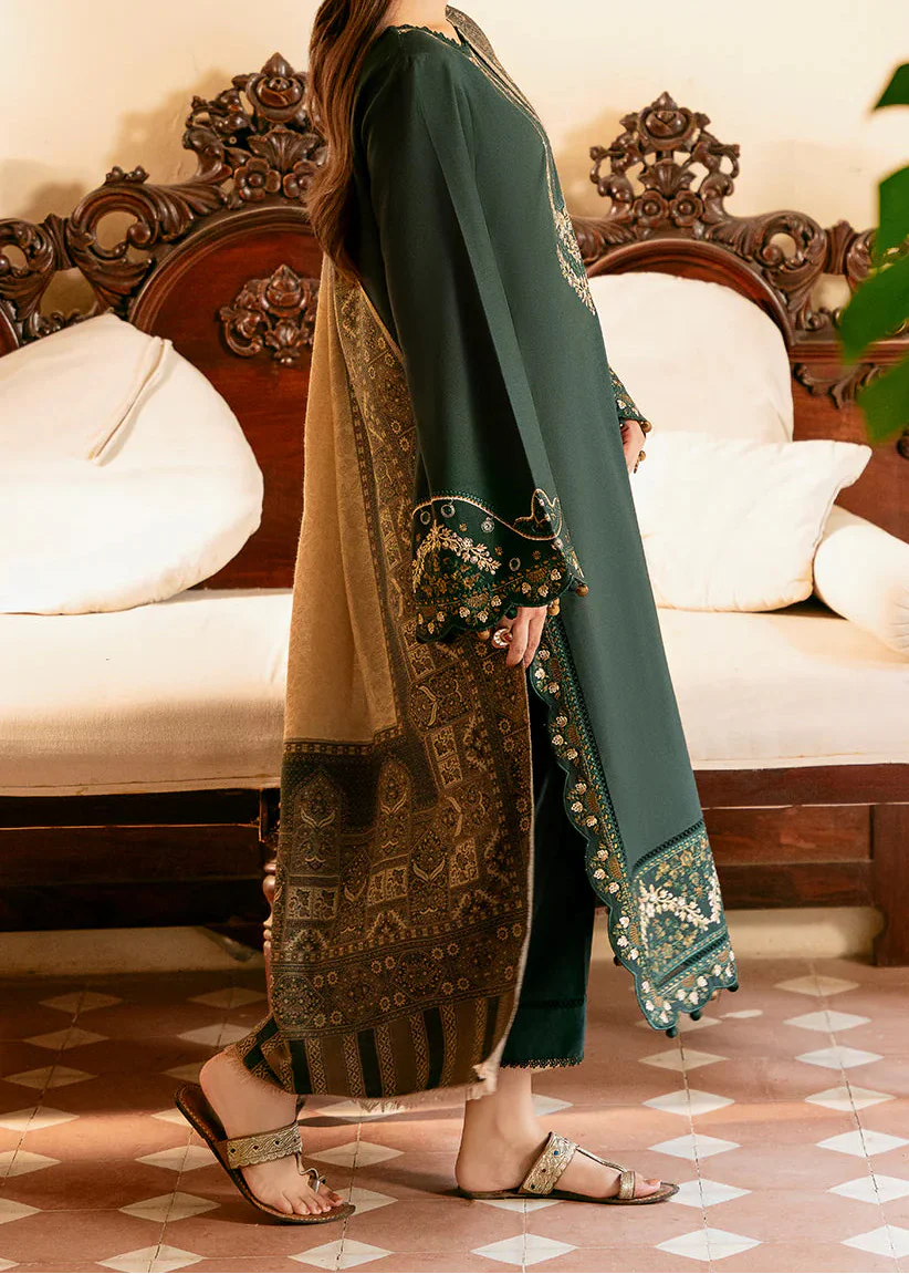 Grace Z-(S1390)- Stitched Embroidered 3pc Lawn Dress With Printed Lawn Dupatta.