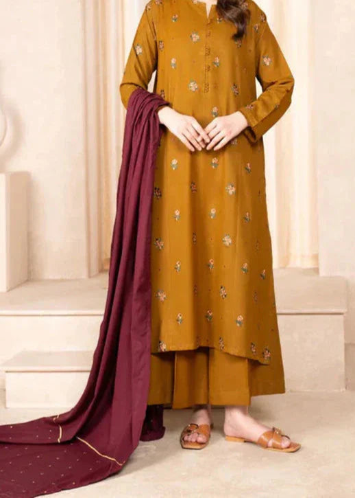 Grace S1282-Embroidered 3pc Lawn Dress With Printed Munar Dupatta