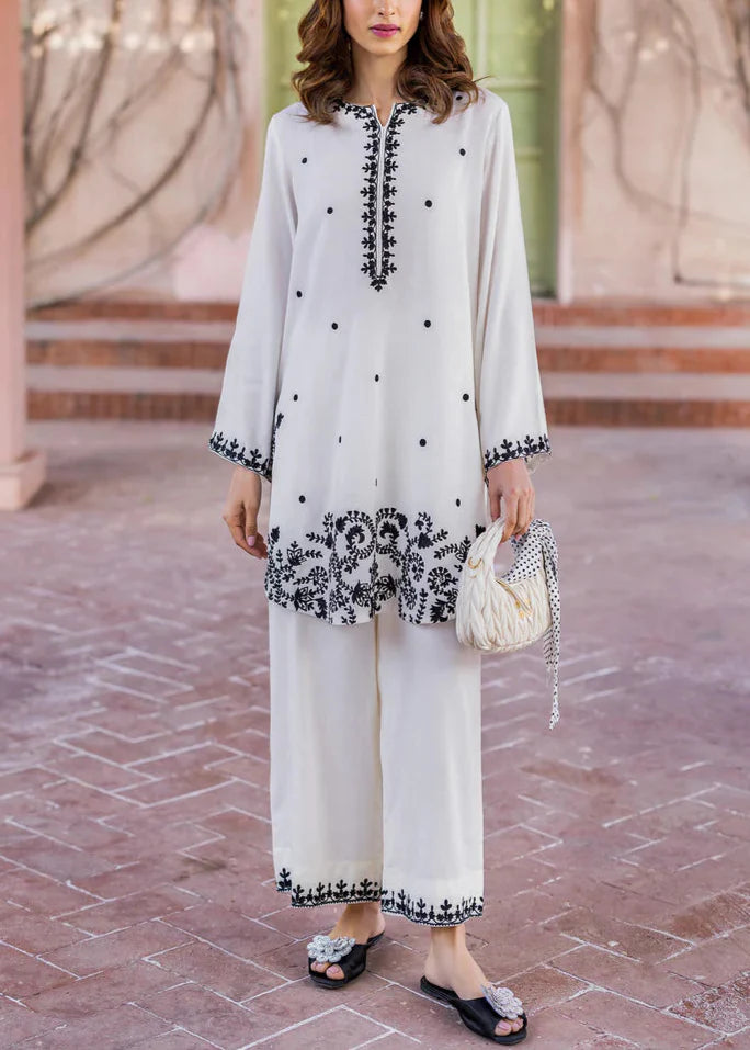 Grace Z-(S1101)- Stitched Embroidered 2pc Lawn Dress.
