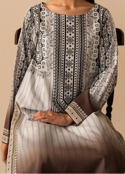 Grace W968- Digital Printed 2pc Karandi Dress.