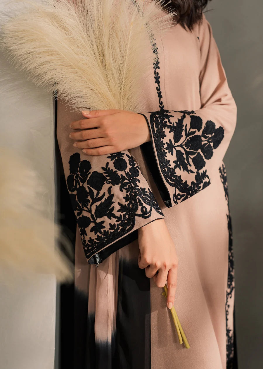 Grace W1009-Embroidered 3pc Marina Dress With Dyed Chiffon Dupatta.